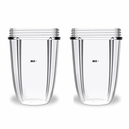 18oz Cup for Compatible with Nutribullet 600W/900w Replacement Parts Blender Juicer Mixer (2 Pack)