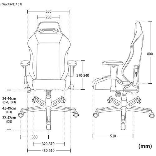 PY Video Game Chairs Gaming Chair Comfortable Home Lying Computer Gaming Office Chair Comfortable Travel Chair Office Chair (Color : Black