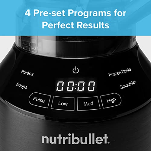 Nutribullet Smart Touch Hot and Cold Food & Smoothie Blender Mixer With 3 Speed Settings – Perfect For Soups, Smoothies, Purees & Grinding Nuts –