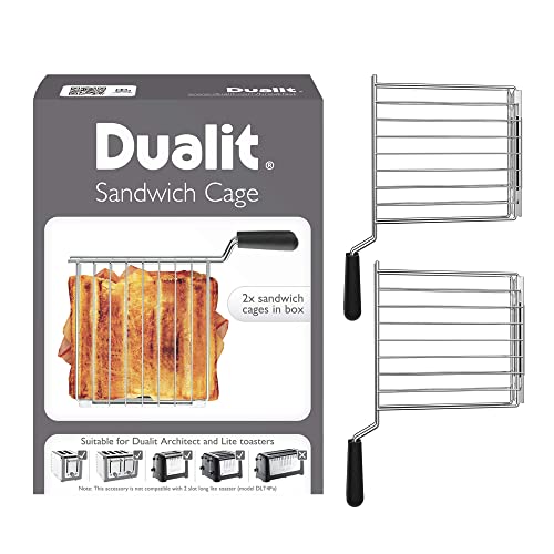 Dualit Lite Sandwich Cage x 2 for Dualit Lite, Architect and Domus Toasters | Make toasted sandwiches in your Dualit Toaster | Pack of 2 Sandwich
