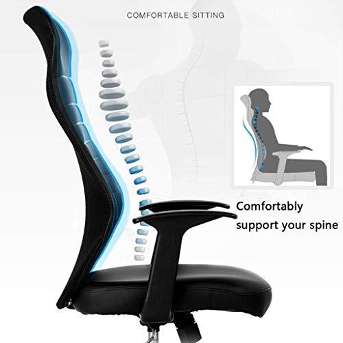 LZQDM High Back Mesh Office Chair with Adjustable Armrest Lumbar Support Headrest Swivel Task Desk Chair Computer Chair Guest Chairs Reception Ch