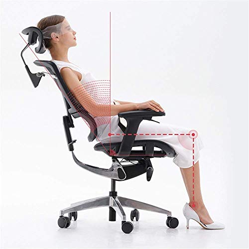 MU Office Computer Chair, Home Engineering Chair, Boss Chair, Waist Support, Spine, Ergonomic Chair, High Backrest, Lifting Armrest, Aluminum All
