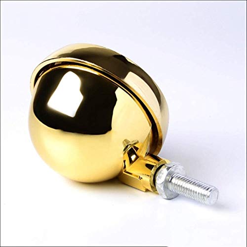 GTYT 5pcs Furniture Casters For Carpet, Alloy 2.5 Inches Swivel Castor Wheel, With Threaded Stem, Metal Casters