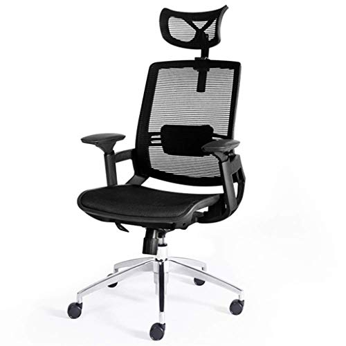 n/a Home Office Ergonomic High Back Desk Chair, Breathable Mesh Recline Computer Task Work Chair with Adjustable Height and Armrest Lumbar Head S