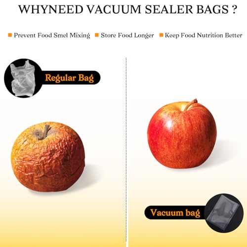 7x10cm 100Pcs Thick Small Vacuum Sealer Bags for Food Storage, Heat Seal Bags Small Precut Storage Bag, Plastic Heat Seal Bags, Grocery Sealable