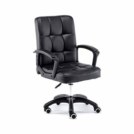 WALNUT Computer Chair Reclining Lunch Break Chair Office Home Comfortable Chair Ergonomic Fixed Armrest (Color : B)