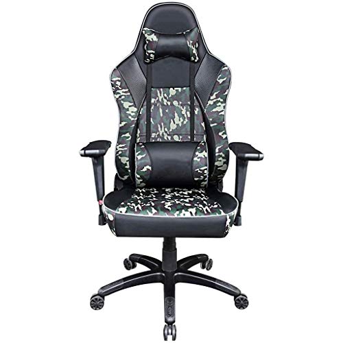 LZQDM Office Chair - E-sports Chair Pink Girl Live Lift Sports Game Chair Sedentary Not Tired Home Comfortable Student Computer Chair
