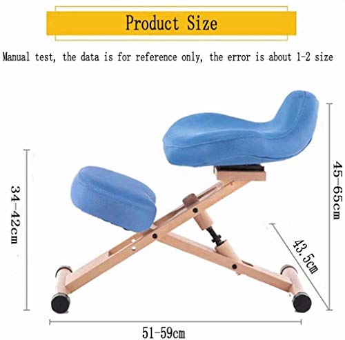 Stylish Simplicity Chair Ergonomic Adjustable Posture Stoolkneepad Kneeling Modern Beech Office Furniture Computer Suitable for Writing Games Com
