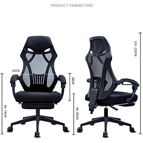 LZQDM Office Chair Ergonomic Desk Chair Mesh Computer Chair Lumbar Support Modern Executive Adjustable Rolling Swivel Chair Comfortable Mid Task