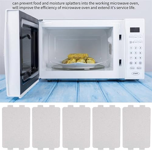 DSFSAEG 10Pcs Universal Microwave Oven Mica Plate Sheet Microwave Waveguide Cover Replacement High Temperature Resistant Protects Microwave Ovens