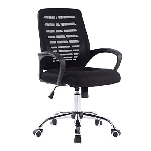 LZQDM Office Chair- Ergonomic Computer Chair Mid Back Mesh Desk Chair Lumbar Support Modern Executive Adjustable Stool Rolling Swivel Chair (Colo