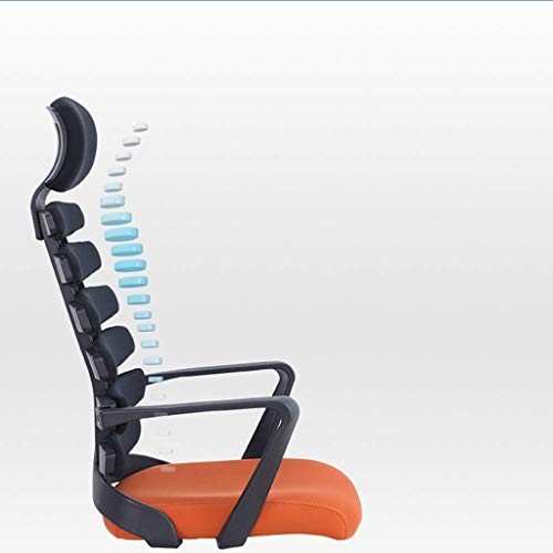 WALNUT Ergonomic Office Chair with Neck Pillow Office Chair Mesh Desk Chair for Home Office Swivel Chair (Color : Gray)