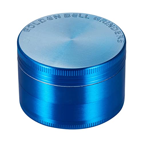 Golden Bell 2 inch Grinder 4 Layer Spice Grinder Zinc Alloy Grinder - Nickle Black