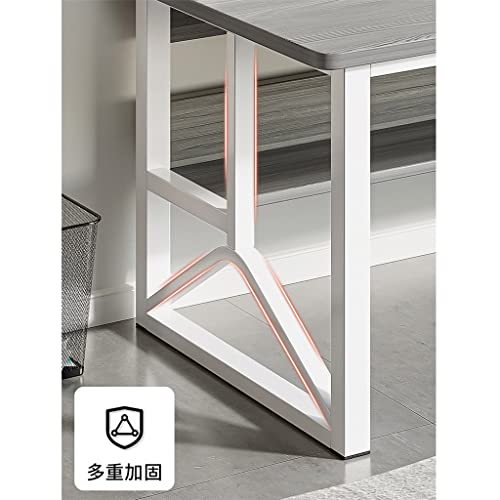 JYDQM Computer Desk Table Bookshelf Integrated Table Bedroom Female Students Home Study Writing Without Chair (Color : D, Size : 120cm)