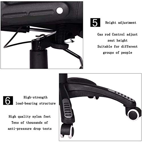 ZXNRTU Relax Comfortably Safe Office Chair Leather Gaming Chairs - Adjustable Height Executive Home Office Desk Chair, Thick Padding for Comfort