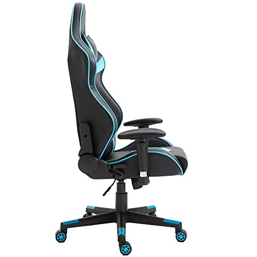 Mu Home High-Back Racing Chair Pu Leather Bucket Seat,Computer Swivel Office Chair