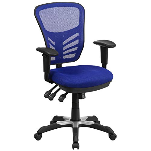 Flash Furniture Office Chair, Metal, Blue, 68.58 x 64.77 x 112.4 cm