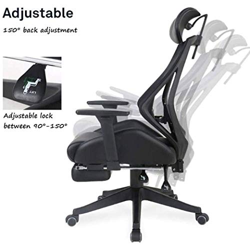 n/a Ergonomic Chair Computer Chair Home Waist Backrest Office Comfortable Long Seat Chair Gaming Chair Study Chair Swivel Chair