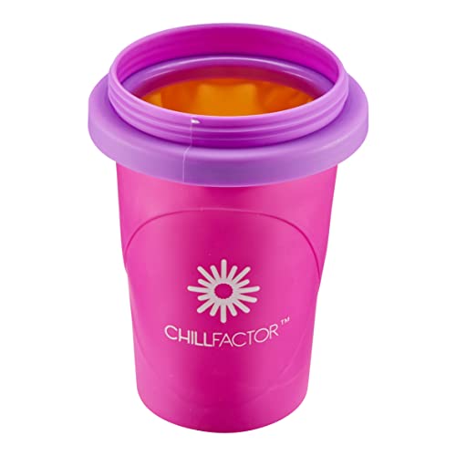 Character Options 07954 ChillFactor Passion Fruit Party-Reusable, Homemade Squeeze Cup slushy Maker Kitchen Toys