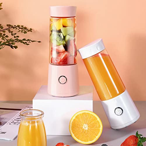 Maizoon USB Juicer Cup Portable Blender Mini Electric Household Fruit Mixer Shakes and Smoothies Powerful Motor 1500mah 4 Blades for Home Travel