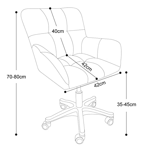 Office Swivel Desk Chair, Ergonomic Computer Chair, Height Adjustable Chair with Armest for Home Office Reception