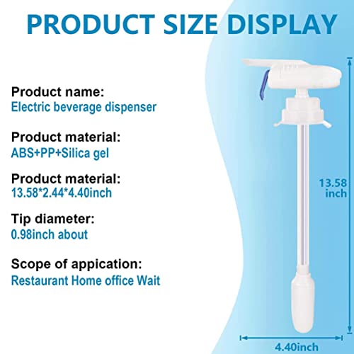 SMELEYOU Automatic Drink Dispenser 2 Pack Milk Dispenser for Fridge Gallon Electric Tap Milk Jug Pump Liquid Dispenser Kitchen Tools