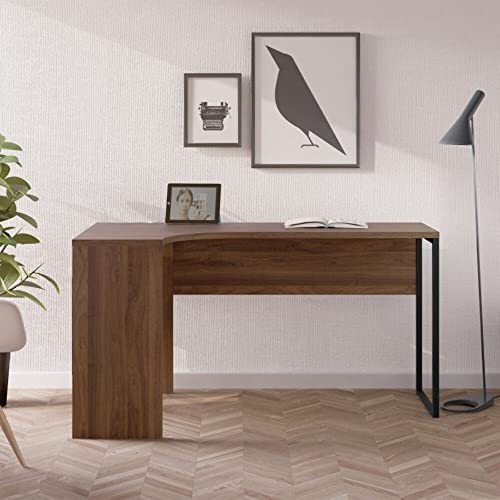 Furniture To Go | Function Plus Corner Desk 2 Drawers in Walnut