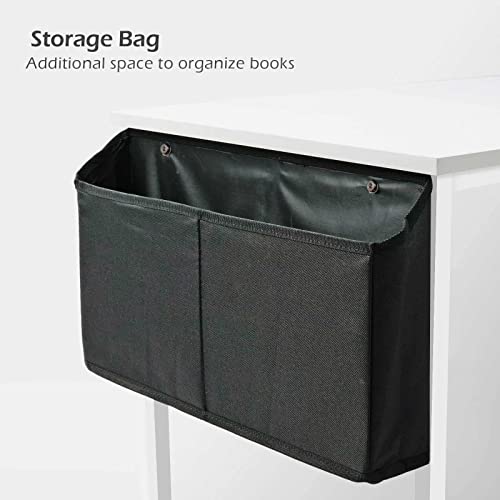 Lufeiya White Computer Desk - Small Student Kids Study Writing Table for Home Office Bedroom Small Spaces 32 Inch Modern Mini Laptop PC Desks,Whi