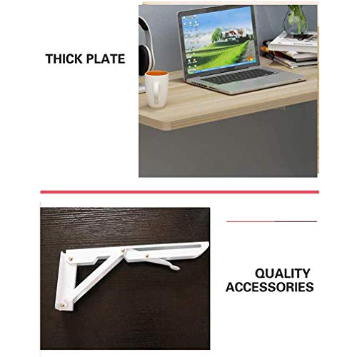 MYYINGELE Folding Wall-mounted Table Multi-functional Bathroom Kitchen Shelf Bedside Table, Learning Desk, Foldable Computer Desk for Small Space
