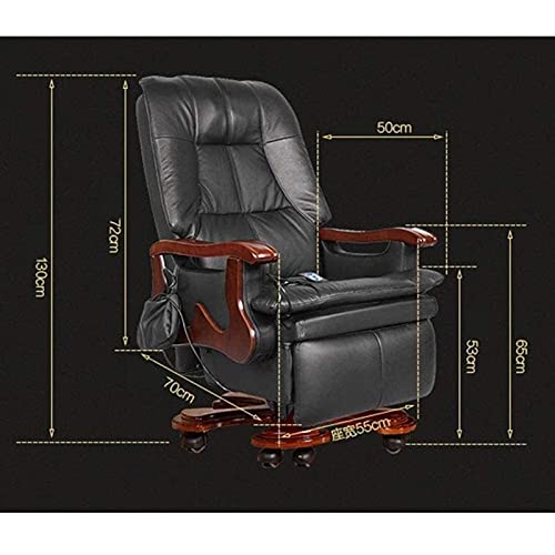 YT.JYUERI Relax Comfortably Safe Boss Chair,Electric Massage Leather Executive Chair Reclining Office Chair Swivel Chair Home Recliner Managerial