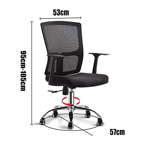 n/a Desk Task Computer Chair Modern Fabric Low Back Office Chair with Adjustable Height, for Reception Dinning Conference Room