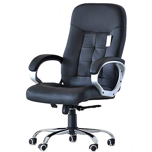 n/a Executive Office Chair - High Back Leather Office Chair with Thick Padding - Reclining Computer Chair with Textured Leather and Ergonomic Seg