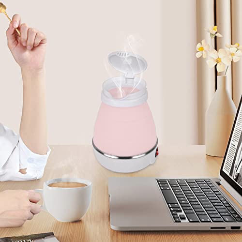 Foldable Electric Kettle: Portable Travel kettle with Separable Power Cord, Electric Water Heater Collapses, Silicone Folding Electric Kettle for