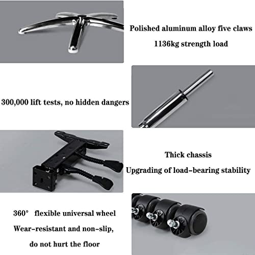 office chair WSDSX Office Chairs Ergonomic chair Ergonomic Chair,leather Office Chair With Arms,Home Office Computer Chair,Adjustable Swivel Chai