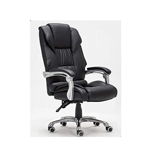 n/a Office Chair Swivel Ergonomic High-back Executive Desk Chair Adjustable Height, Black, PU