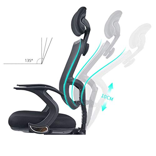 WALNUT Lifting Computer Chair Home Seat Office Chair Gaming Chair Office Chair Reclining Back (Color : C)