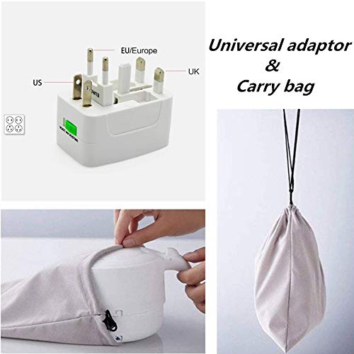 Foldable Electric Kettle for Travel - 500ML Electric Silicone Water Boiler BPA-Free Hot Tea Heater Dual Voltage Collapsible Kettle with Stainless