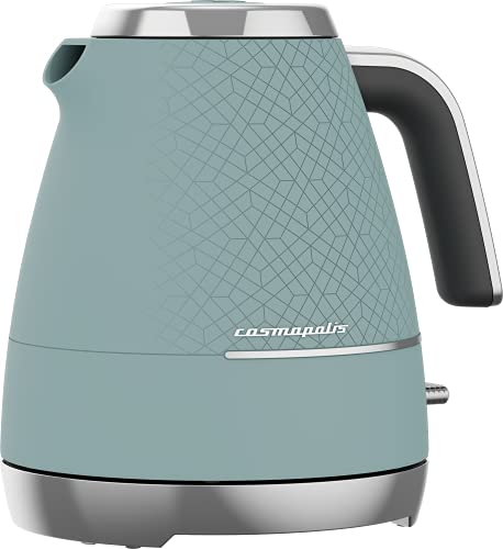 Beko Cosmopolis Dome Kettle WKM8307T, Retro Duck Egg Teal Design, 1.7L Capacity 3000 W, Includes Removable Lid, Easy Pour Spout & Boil Dry Protec