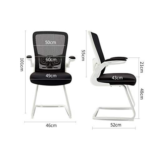 n/a Modern Ergonomic Mid-Back Computer Executive Office Chair with Padded Armrests Adjustable Seat Height