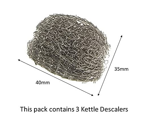 Chef Aid Stainless Steel Kettle Descaler, Remove and Prevent Limescale for Longer-Lasting Kettle, Re-Usable Kettle Descaler Ball 3 Pack
