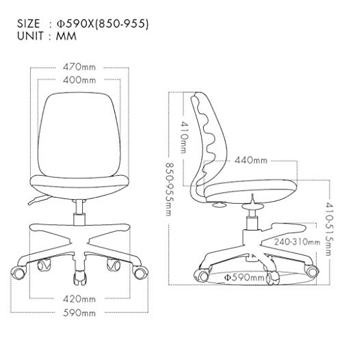 n/a Chair,Low Back Task Chair - Mesh Computer Chair for Office Desk(Color : Brown, Size : 85 * 59cm)