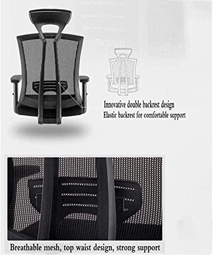 HJW Game Chair Mesh High Back Swivel Office Chair Adjustable Armrest Breathable Mesh Home Computer Chair Desk Chair Armchair