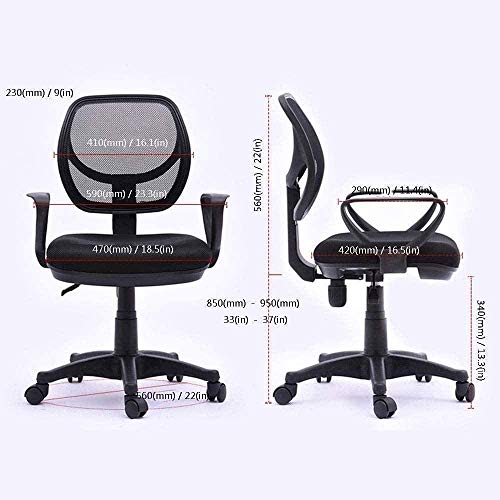n/a Round Back Office Chair Staff Student Dormitory Home Arched Computer Chair Mesh Lifting Swivel Chair Backrest Staff Chair
