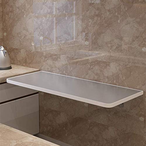 MYYINGELE Wall Mounted Fold Out Table Floating Drop Leaf Dining Table Workbench Foldable Computer Desk Wood Wall Hanging Desk for Office/Home/Kit