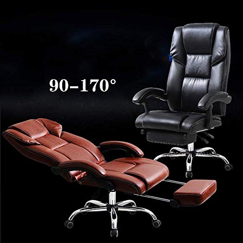 MU Home High Back Executive Office Chair Leather Ergonomic Office Computer Chair Reclining Desk Chair 360° Swivel Chair Office Chair