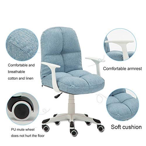 LZQDM Ergonomic Chair with Adjustable Computer chair Furniture/Home Office Furniture Single Bedroom Chair Comfort Dormitory Lounge Chair Swivel
