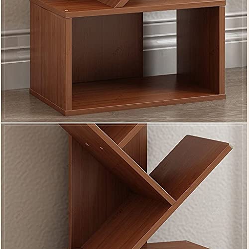 NXYJD Bookshelf, Floor Standing Tree Bookcase in Living Room/Home/Office, Bookshelves Storage Rack for CDs/Movies/Books