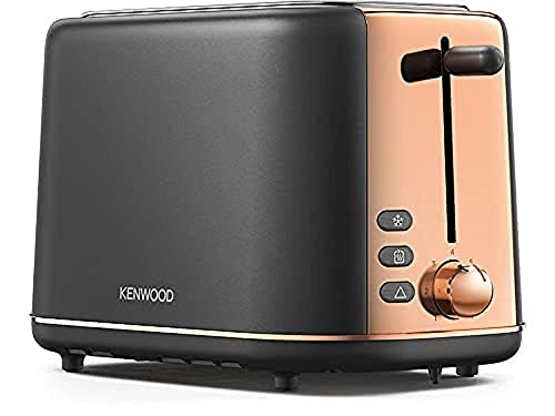 Kenwood Abbey Lux Water Kettle, 360° Swivel Base, Fast Boiling, Removable Filter, Water Capacity 1.7L, ZJP05.C0DG, 3000W, Dark Grey with Rose Gol
