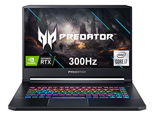 Acer Predator Triton 500 PT515-52-73L3 Gaming Laptop, Intel i7-10750H, NVIDIA GeForce RTX 2070 Super, 15.6" FHD NVIDIA G-SYNC Display, 300Hz, 16G
