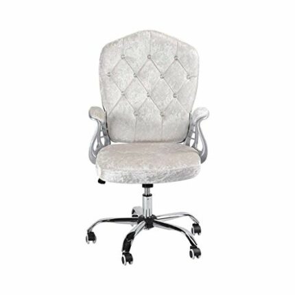 TJLSS Computer Chair with Adjustable Rotating Velvet Chair Computer Chair Study Office Swivel Chair Home Lift Swivel Chair Desk Chair